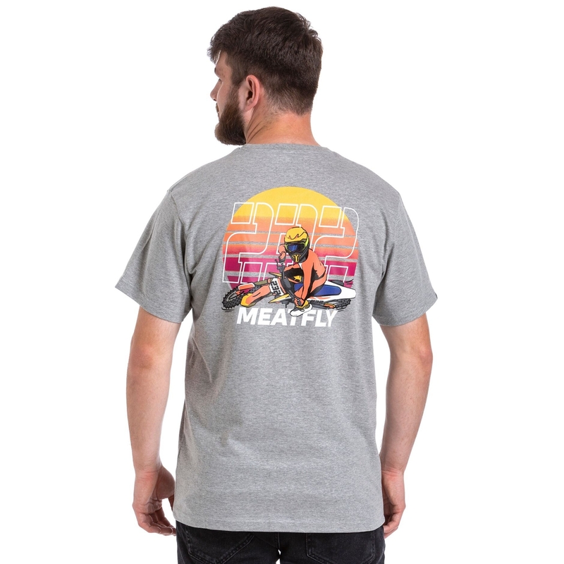 T-shirt Meatfly Marmi γκρι προσφορά