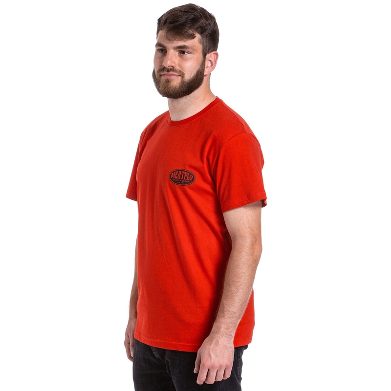 T-shirt Meatfly Ride Till Death κόκκινο προσφορά