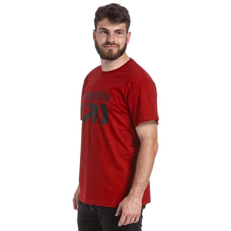 T-shirt Meatfly Podium σκούρο κόκκινο προσφορά