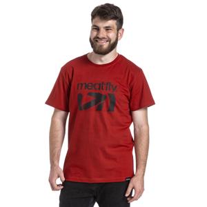 T-shirt Meatfly Podium σκούρο κόκκινο προσφορά