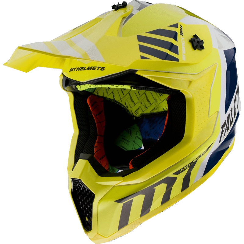 Motokrosová přilba MT Falcon Warrior žlutá