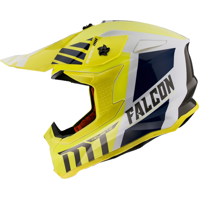 Motokrosová přilba MT Falcon Warrior žlutá