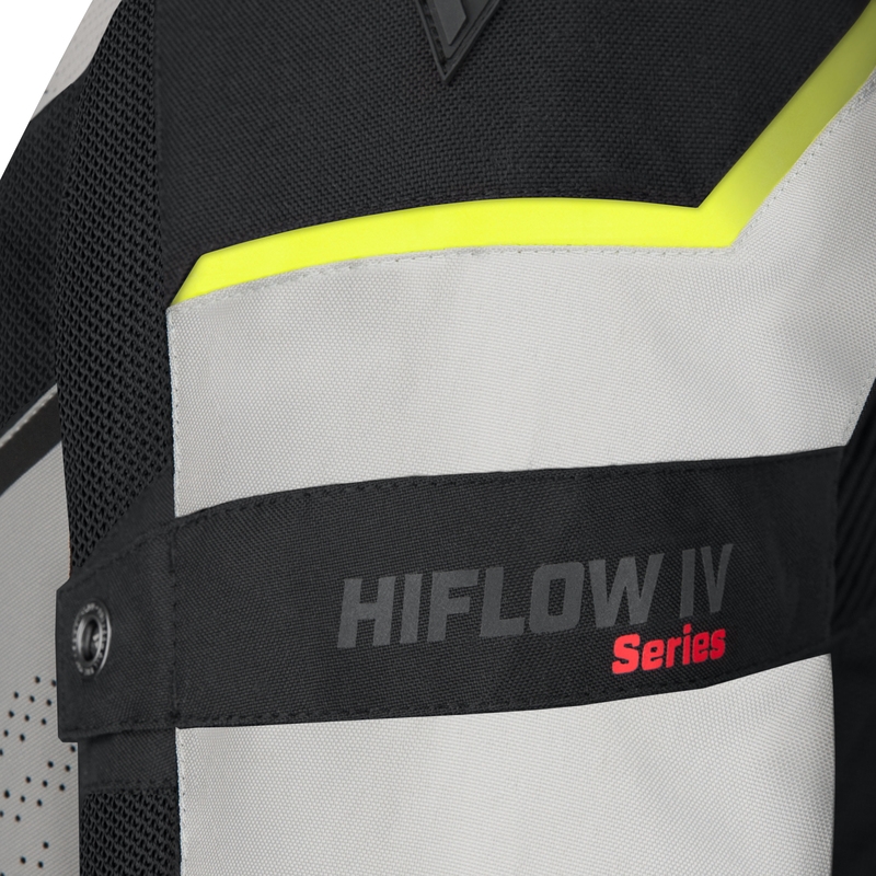 Rebelhorn Hiflow IV μαύρο-ασημί-κίτρινο μπουφάν μοτοσικλέτας προσφορά