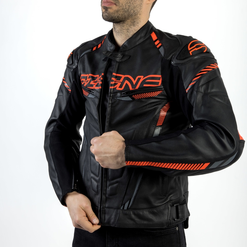 Bunda na motorku Ozone RS600 černo-oranžová výprodej