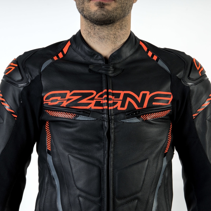 Bunda na motorku Ozone RS600 černo-oranžová výprodej