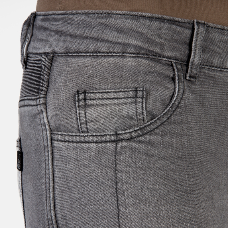Γυναικείο Ozone Roxy Washed Black Motorcycle Jeans προσφορά