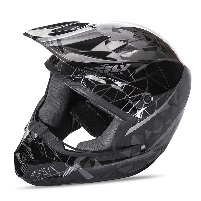 Motokrosová přilba FLY Racing Kinetic CRUX - USA černá výprodej