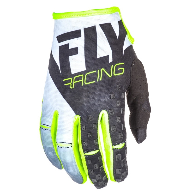 Motokrosové rukavice FLY Racing Kinetic 2018 - USA černo-bílo-fluo žluté