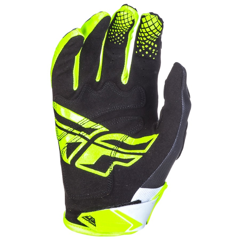 Motokrosové rukavice FLY Racing Kinetic 2018 - USA černo-bílo-fluo žluté