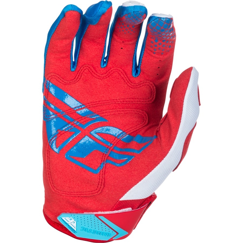 Motokrosové rukavice FLY Racing Kinetic 2018 - USA červeno-bílo-modré