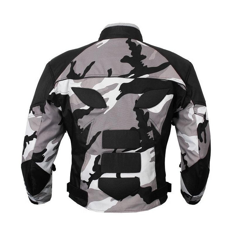 Bunda na motorku RSA Camuflage šedá výprodej