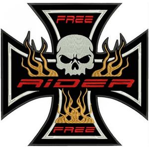 Patch Σταυρός πορτοκαλί