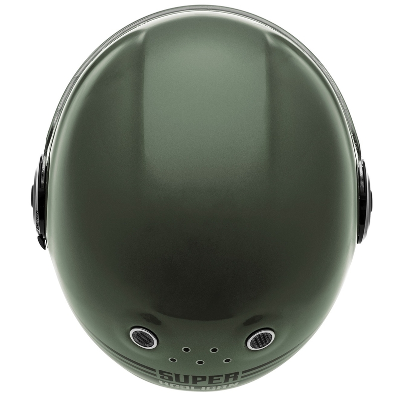 Cassida Fibre Super Hooligan Μαύρο-πράσινο ολοκληρωμένο κράνος μοτοσικλέτας προσφορά