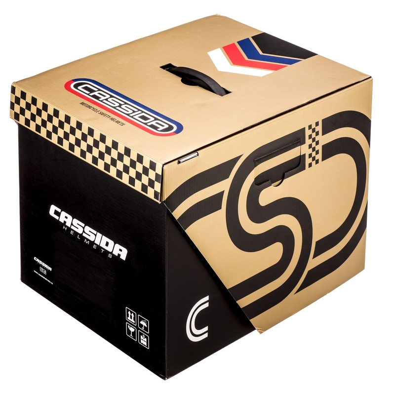 Cassida Fibre Super Hooligan ολοκληρωμένο κράνος μοτοσικλέτας μαύρο και χάλκινο προσφορά