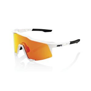 Γυαλιά ηλίου 100% SPEEDCRAFT Soft Tact Off White λευκό (HIPER κόκκινο γυαλί)