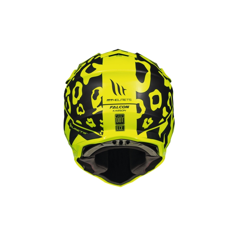 Motokrosová přilba MT Falcon Karson fluo žlutá matná