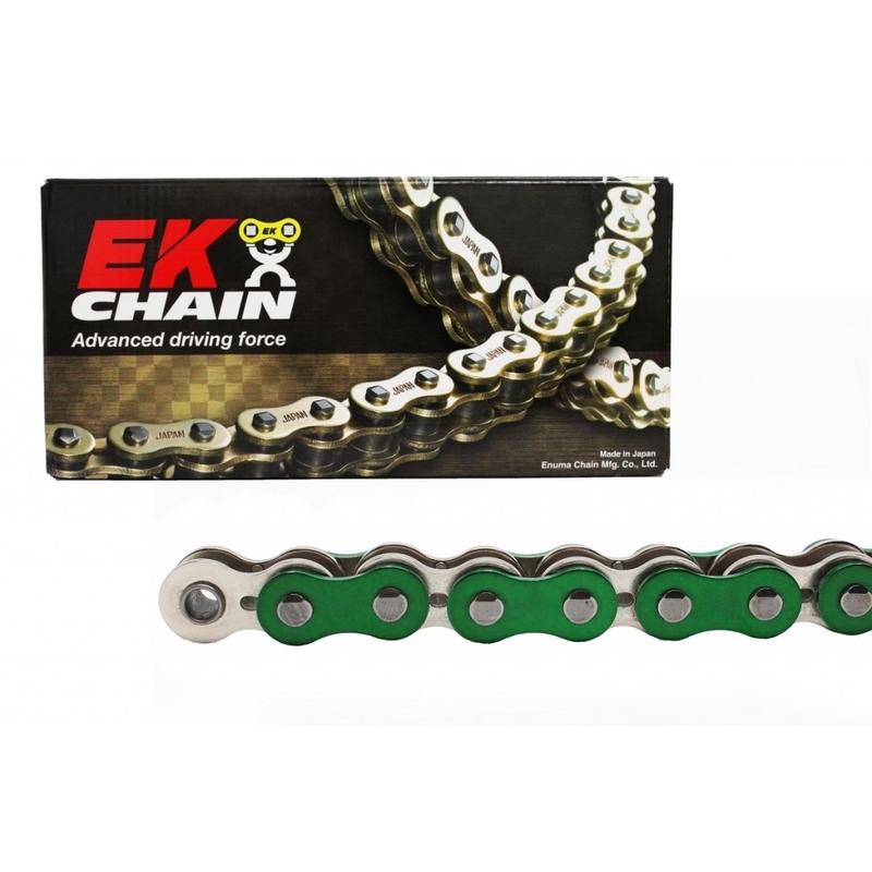 QX-kroužkový řetěz EK 520 SRX2 112 L Metalic Green