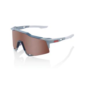 100% Γυαλιά ηλίου SPEEDCRAFT Soft Tact Stone Grey (ασημένιο γυαλί HIPER)