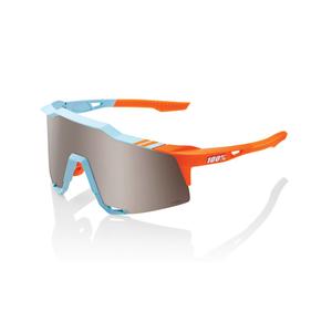 Γυαλιά ηλίου 100% SPEEDCRAFT Soft Tact Two Tone μπλε-πορτοκαλί (HIPER ασημί γυαλί)