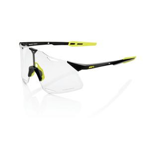 Γυαλιά ηλίου 100% HYPERCRAFT Gloss Black μαύρο-κίτρινο (φωτοχρωμικό γυαλί)