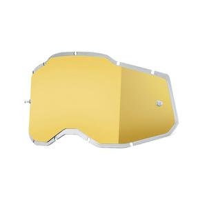 Plexi 100% Injected Racecraft 2/Accuri 2/Strata 2 χρυσός καθρέφτης (Anti-fog)