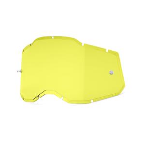 Plexi 100% Injected Racecraft 2/Accuri 2/Strata 2 κίτρινο (Anti-fog)