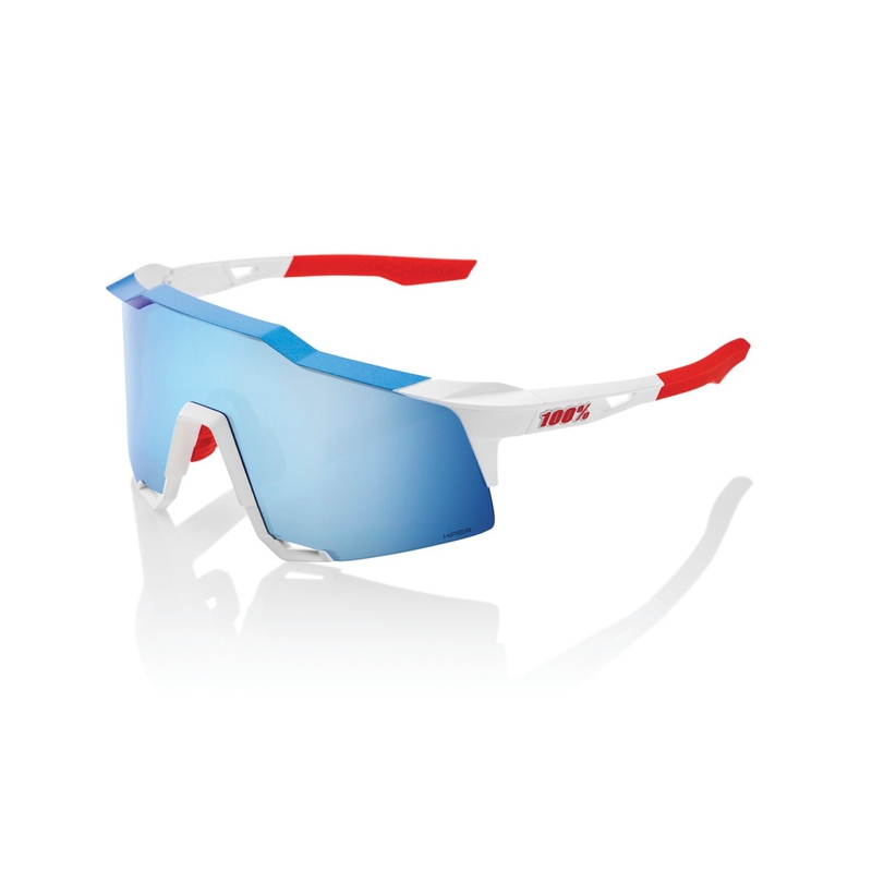 Γυαλιά ηλίου 100% SPEEDCRAFT TotalEnergies Team κόκκινο-λευκό-μπλε (μπλε γυαλί HIPER)
