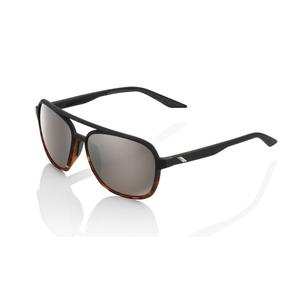 Γυαλιά ηλίου 100% KASIA Soft Tact Black/Havana black/brown (HIPER silver glass)