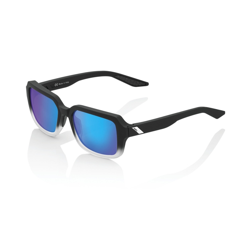 100% γυαλιά ηλίου RIDELEY Soft Tact Fade Black (μπλε χρωμιωμένοι φακοί)