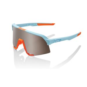 Γυαλιά ηλίου 100% S3 Soft Tact Two Tone πορτοκαλί-μπλε (ασημί γυαλί)