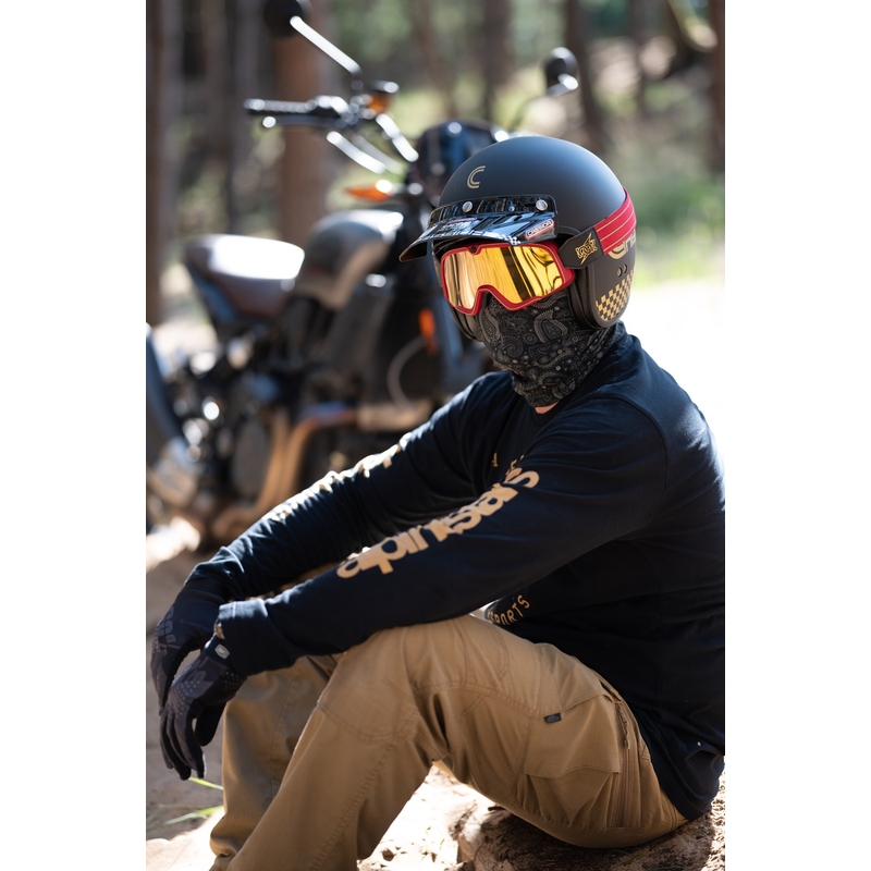 Επίπεδο γείσο για κράνη Cassida Oxygen Racing Spirit μαύρο