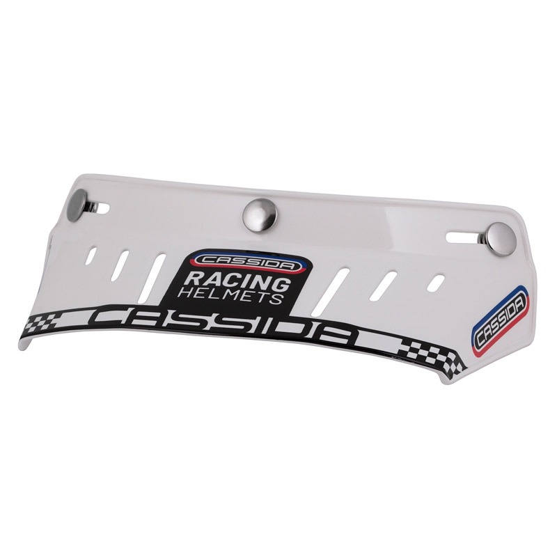Επίπεδο γείσο για κράνη Cassida Oxygen Racing Spirit λευκό