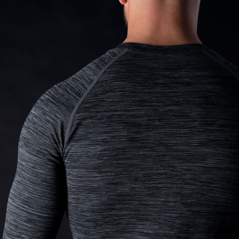 Oxford Advanced Base Layer Black-Grey Thermal T-Shirt - Μακρυμάνικο