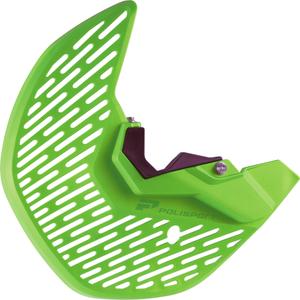 Kryt předního brzdového kotouče se spodním krytem vidlice POLISPORT PERFORMANCE zelená