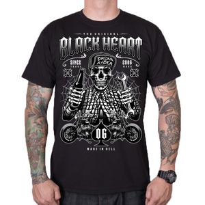 Ανδρικό πουκάμισο Black Heart Drunk Rider μαύρο