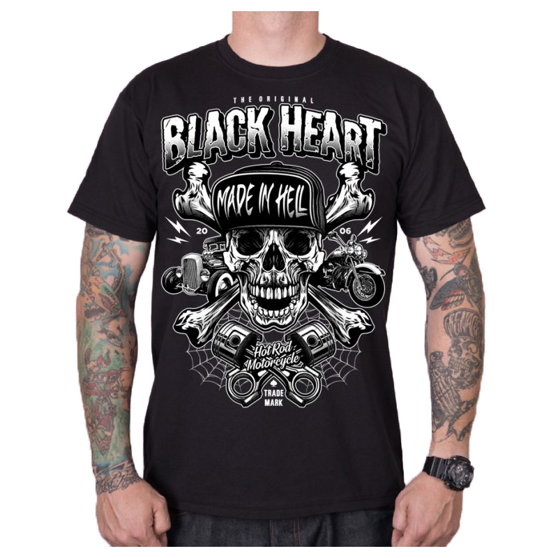 Ανδρικό T-shirt Black Heart Sinner μαύρο