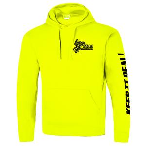 Ανδρικό φούτερ Catch me if you can fluo yellow