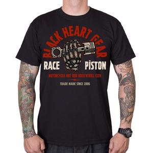 Ανδρικό μαύρο πουκάμισο Heart Race Piston μαύρο