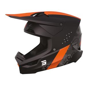 Κράνος Motocross Shot Race Camo Μαύρο-γκρι-πορτοκαλί προσφορά