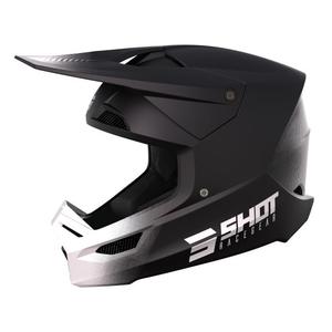 Motocross κράνος Shot Race Raw μαύρο και άσπρο προσφορά