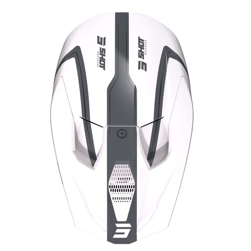 Motokrosová přilba Shot Furious Reflex šedo-bílá