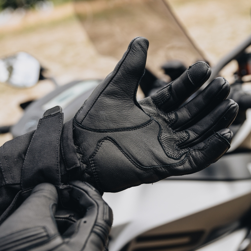 Rukavice na motorku Ozone Touring II černé výprodej