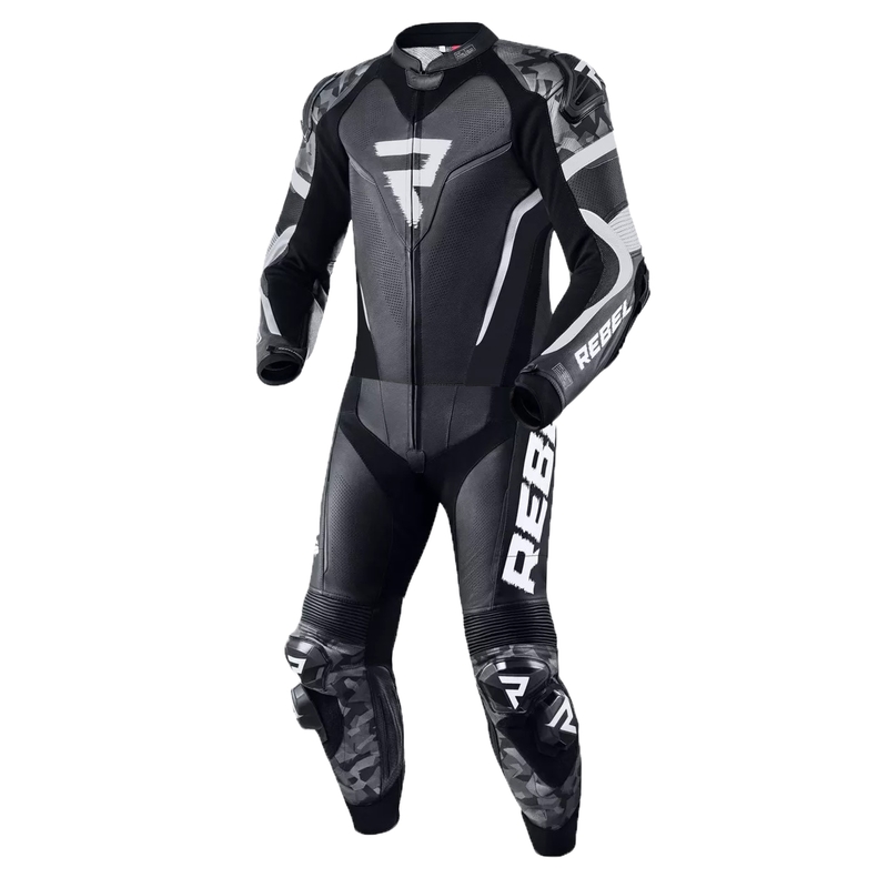 Rebelhorn Rebel Μαύρο και Λευκό κάλυμμα μοτοσικλέτας