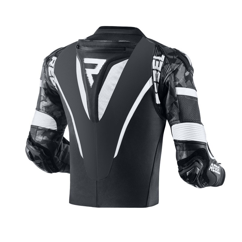 Rebelhorn Rebel Μαύρο και Λευκό κάλυμμα μοτοσικλέτας