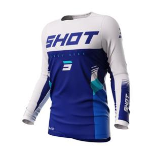 Motocross φανέλα Shot Contact Tracer μπλε και λευκό προσφορά