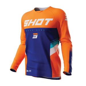 Motocross φανέλα Shot Contact Tracer μπλε-πορτοκαλί προσφορά