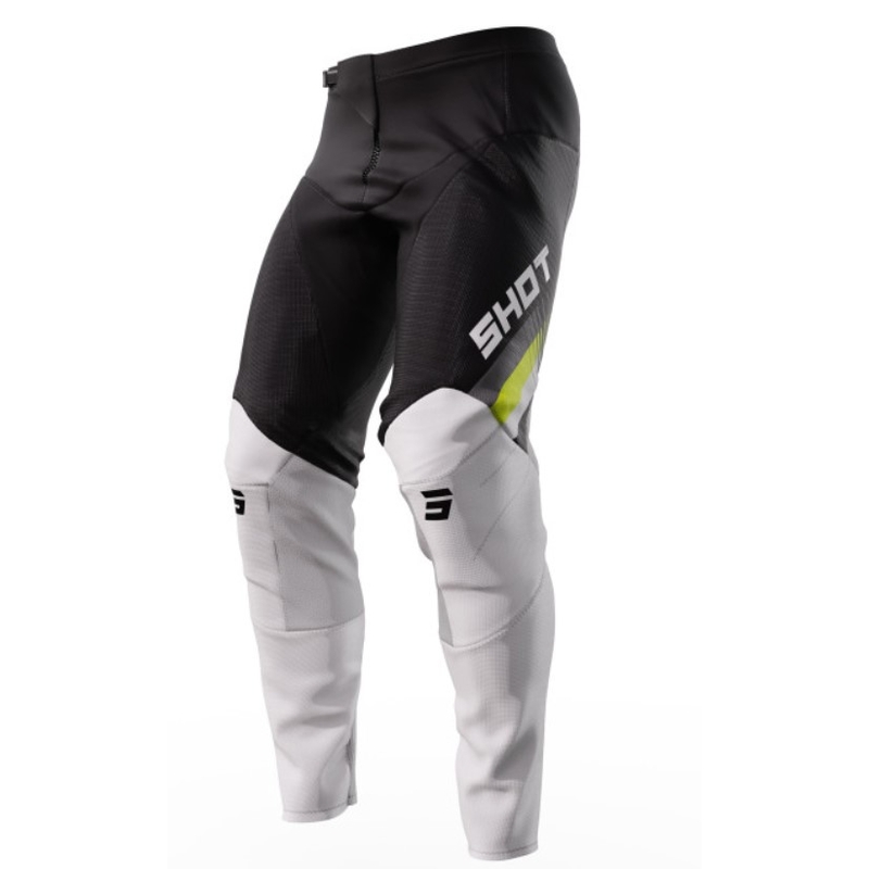 Παντελόνι Motocross Shot Contact Tracer μαύρο-λευκό-fluo κίτρινο προσφορά