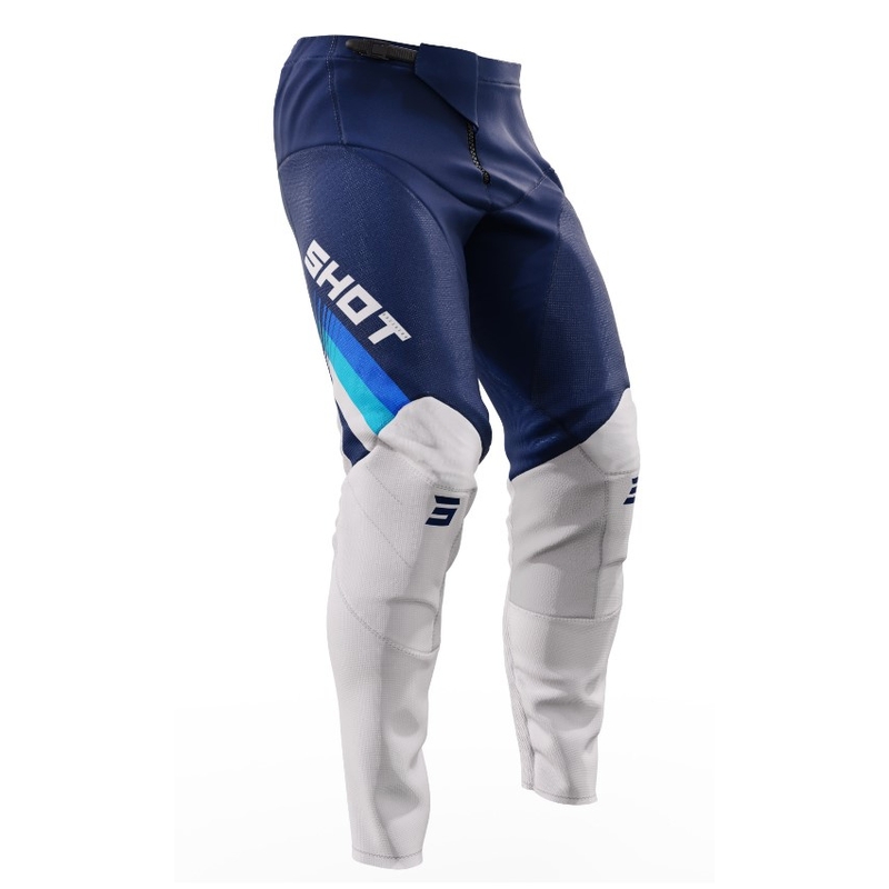 Παντελόνι Motocross Shot Contact Tracer λευκό και μπλε προσφορά