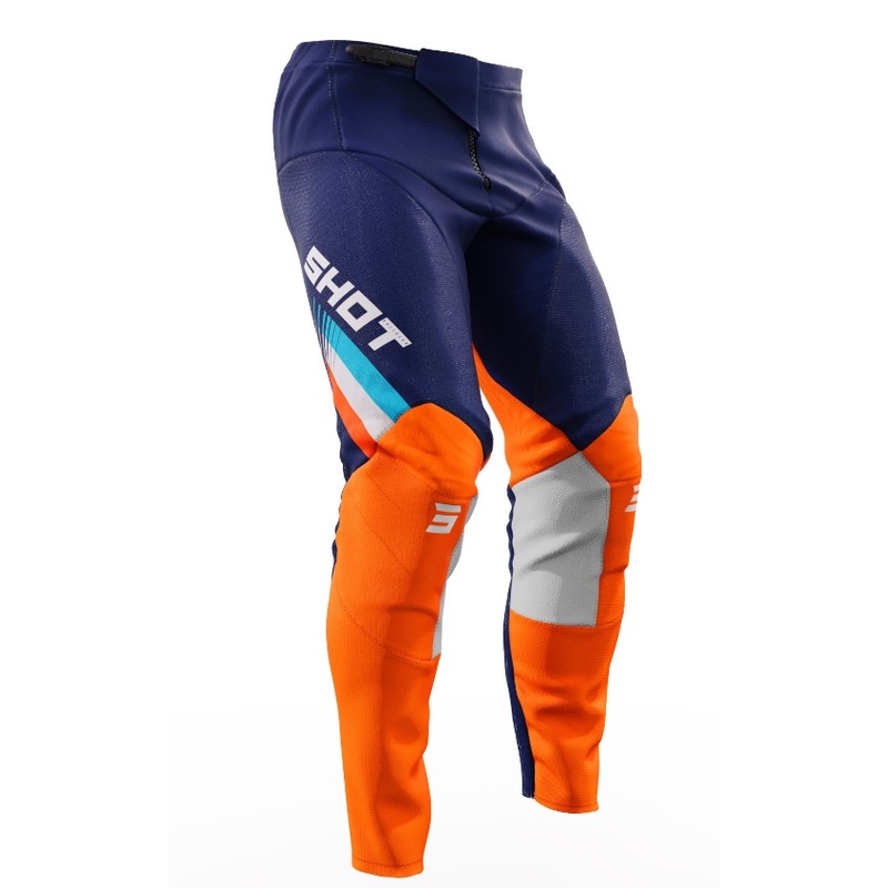 Παντελόνι Motocross Shot Contact Tracer μπλε-πορτοκαλί προσφορά