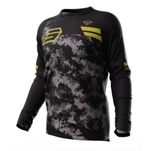 Motocross φανέλα Shot Devo Army μαύρο-γκρι-χρυσό προσφορά